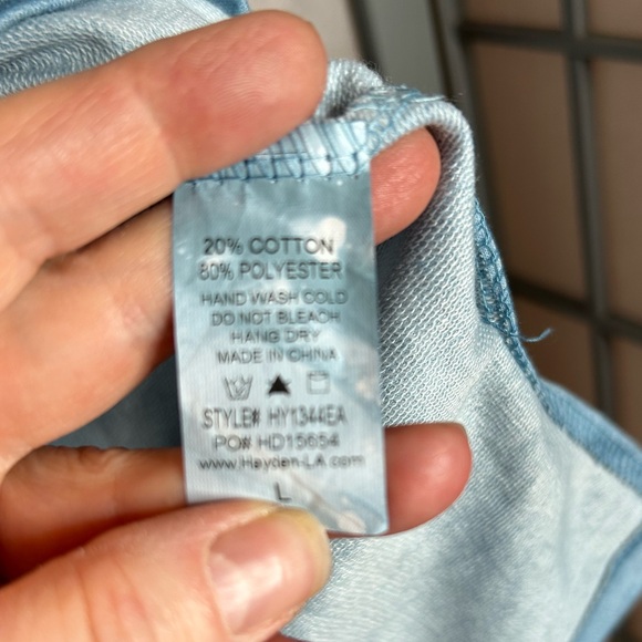 NWT Hayden Blue Tie-Dye Jogger Sweatshirt Set - Picture 7 of 8